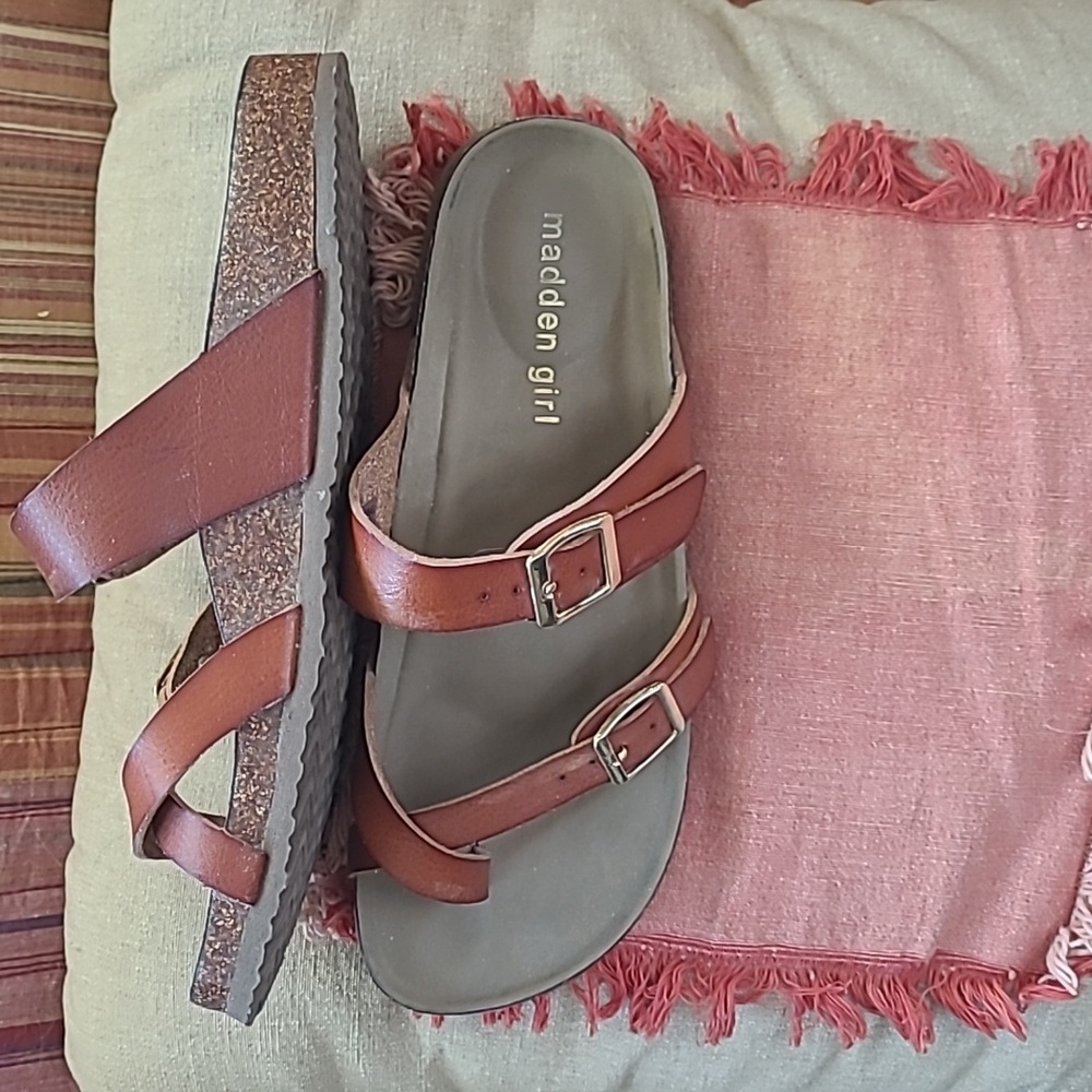 NWB Madden Girl Bryceee brown slide sandal - Picture 3 of 7